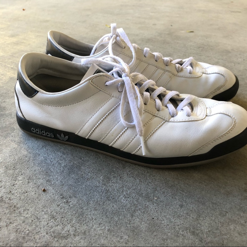Adidas black and white sneakers